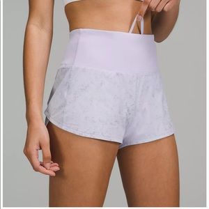 Lululemon speed up high rise lined short 2.5”